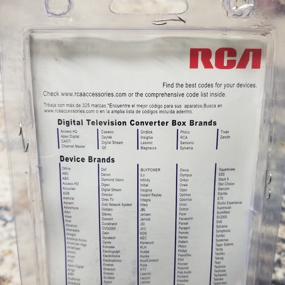 New In Package RCA Universal Remote Control - Picture 9 of 11